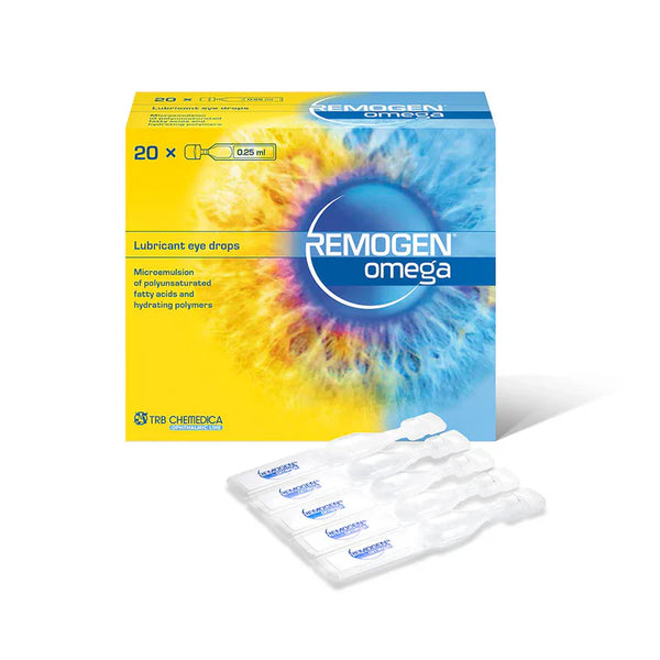 REMOGEN® OMEGA Preservative-Free Eye Drops | Omega-3 Eye Drops Single-Use Vials