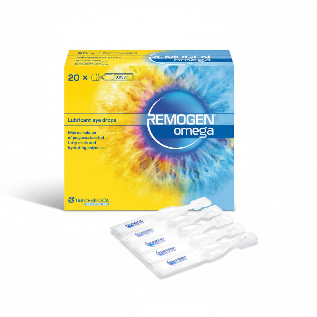 REMOGEN® OMEGA Preservative-Free Eye Drops | Omega-3 Eye Drops Single-Use Vials