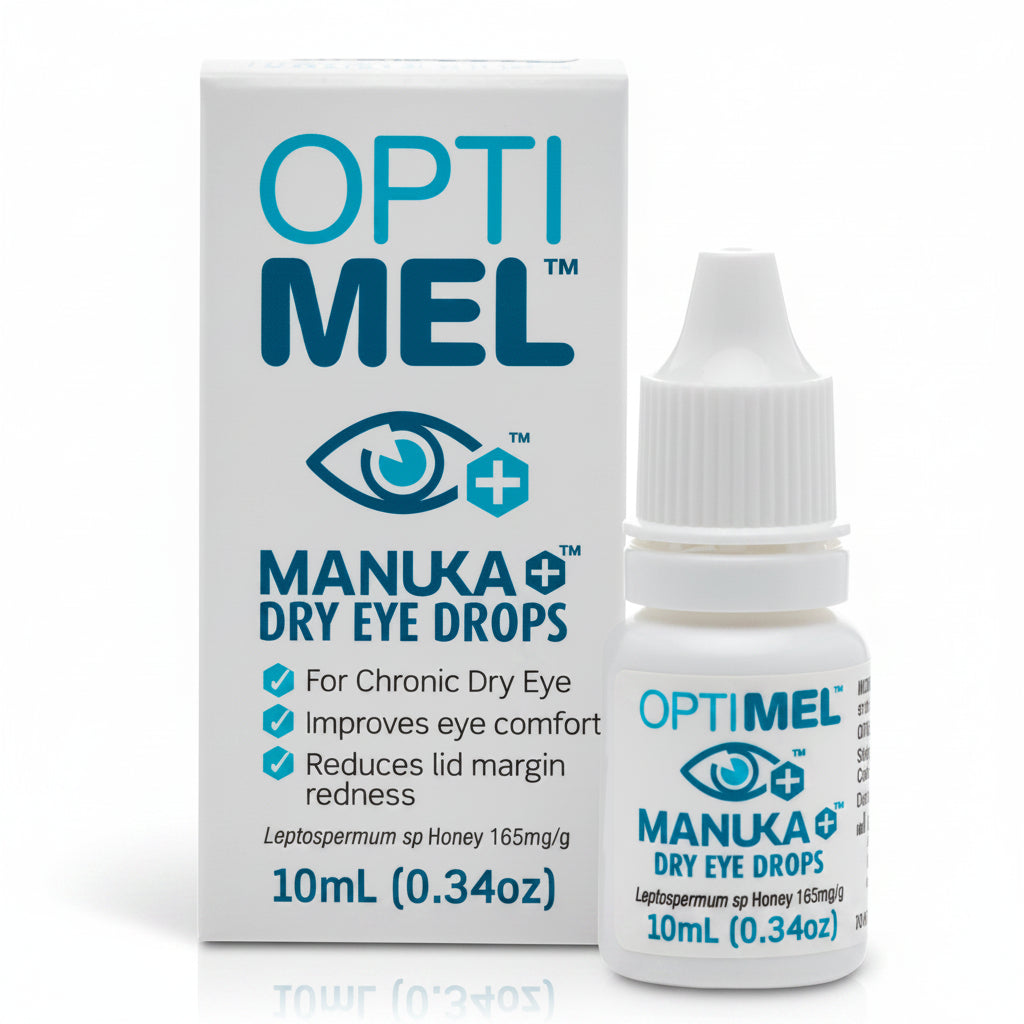 Optimel® Manuka+ Dry Eye Drops 10ml | Pharmaceutical-Grade Manuka Honey