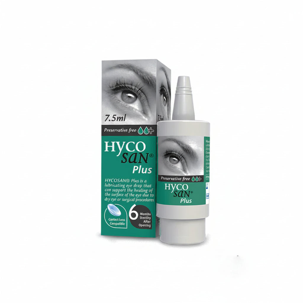 Hycosan Plus Preservative-Free Eye Drops 7.5ml | Hyaluronic Acid & ProVitamin B5