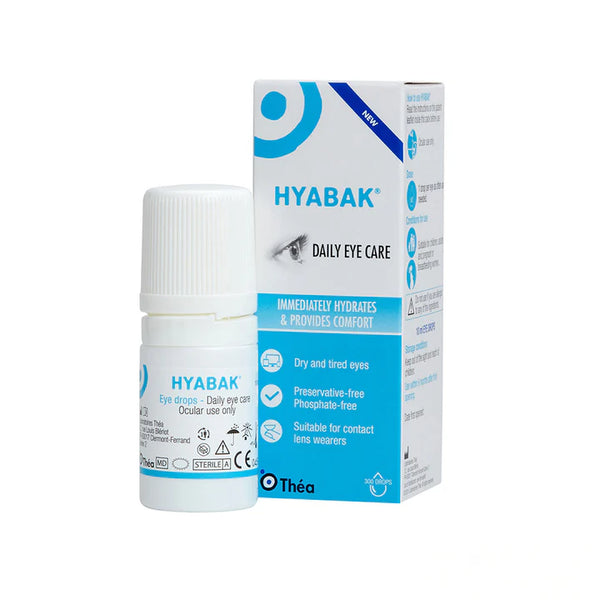 HYABAK Preservative-Free Eye Drops 10ml | 0.15% Hyaluronic Acid