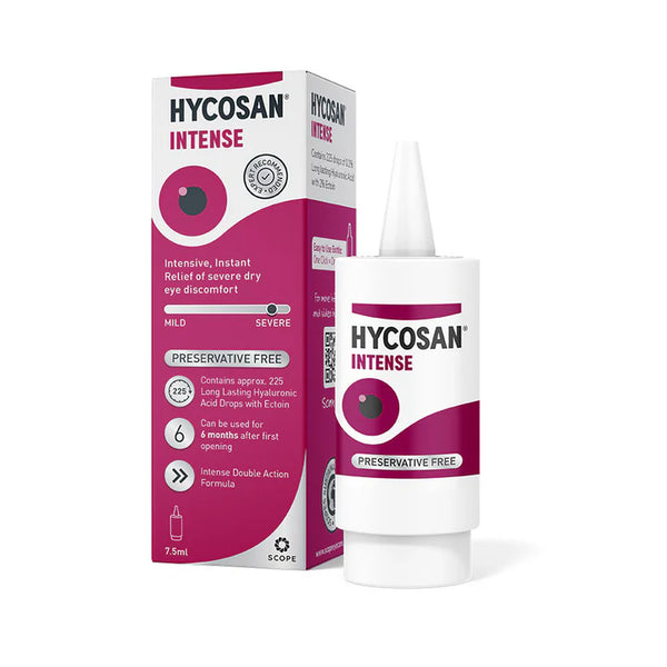 Hycosan® Intense Preservative-Free Eye Drops 7.5ml | Hyaluronic Acid & Ectoin