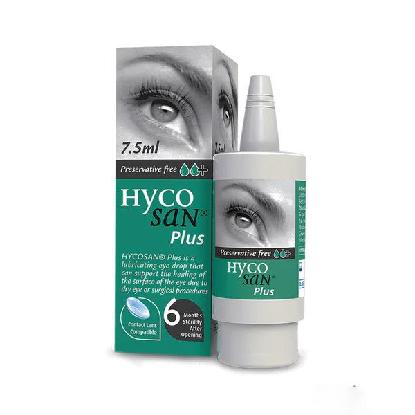 Hycosan Plus Preservative-Free Eye Drops 7.5ml | Hyaluronic Acid & ProVitamin B5